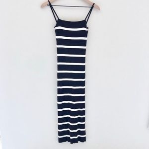 ZARA Knit Striped Midi Dress